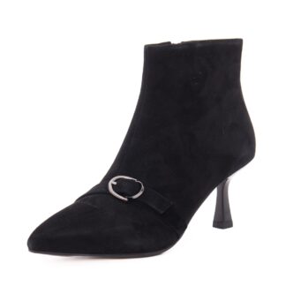 Botine dama din piele intoarsa Karisma Epica 324A584-38B-12 01-I negru