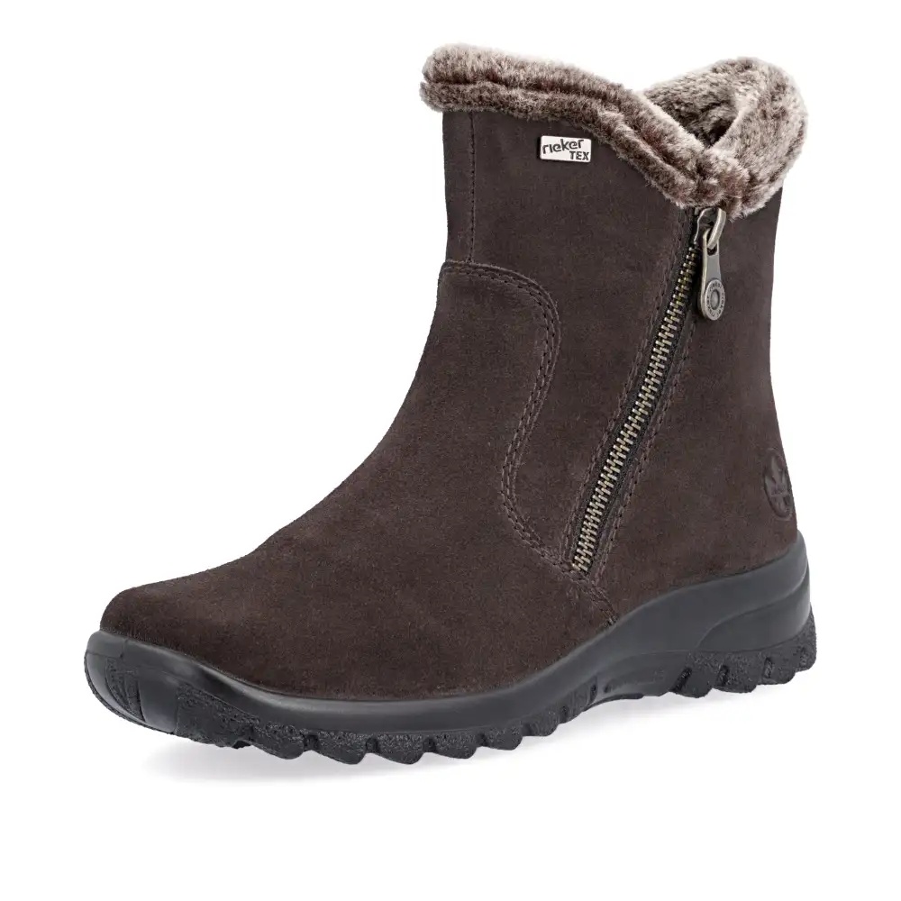 Botine dama Rieker L7162-25 maro inchis
