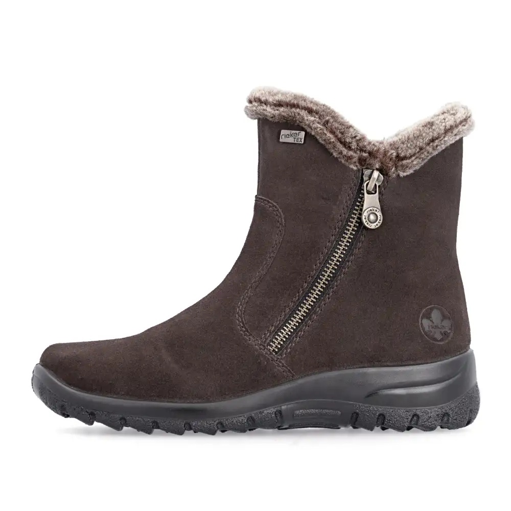Botine dama Rieker L7162-25 maro inchis