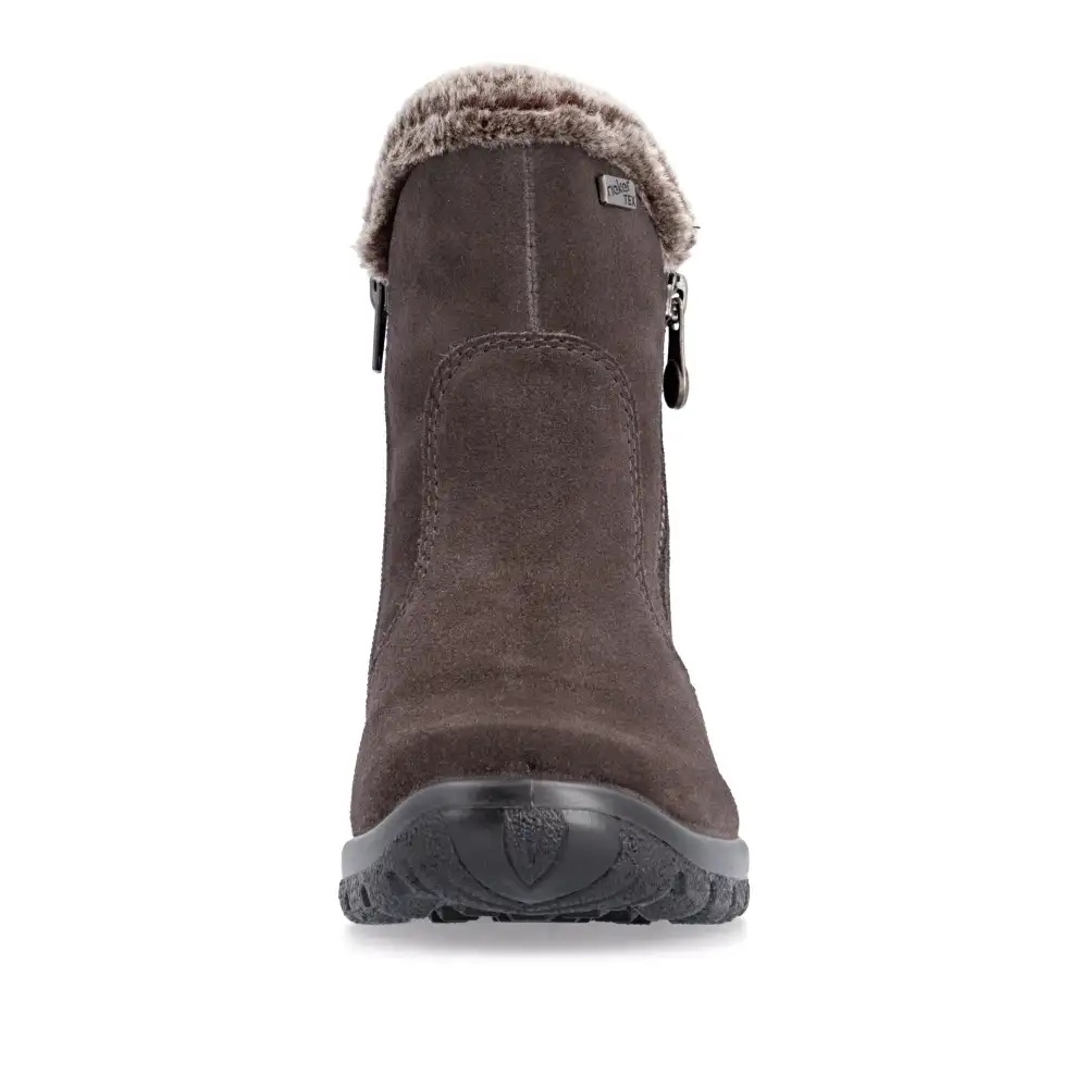 Botine dama Rieker L7162-25 maro inchis