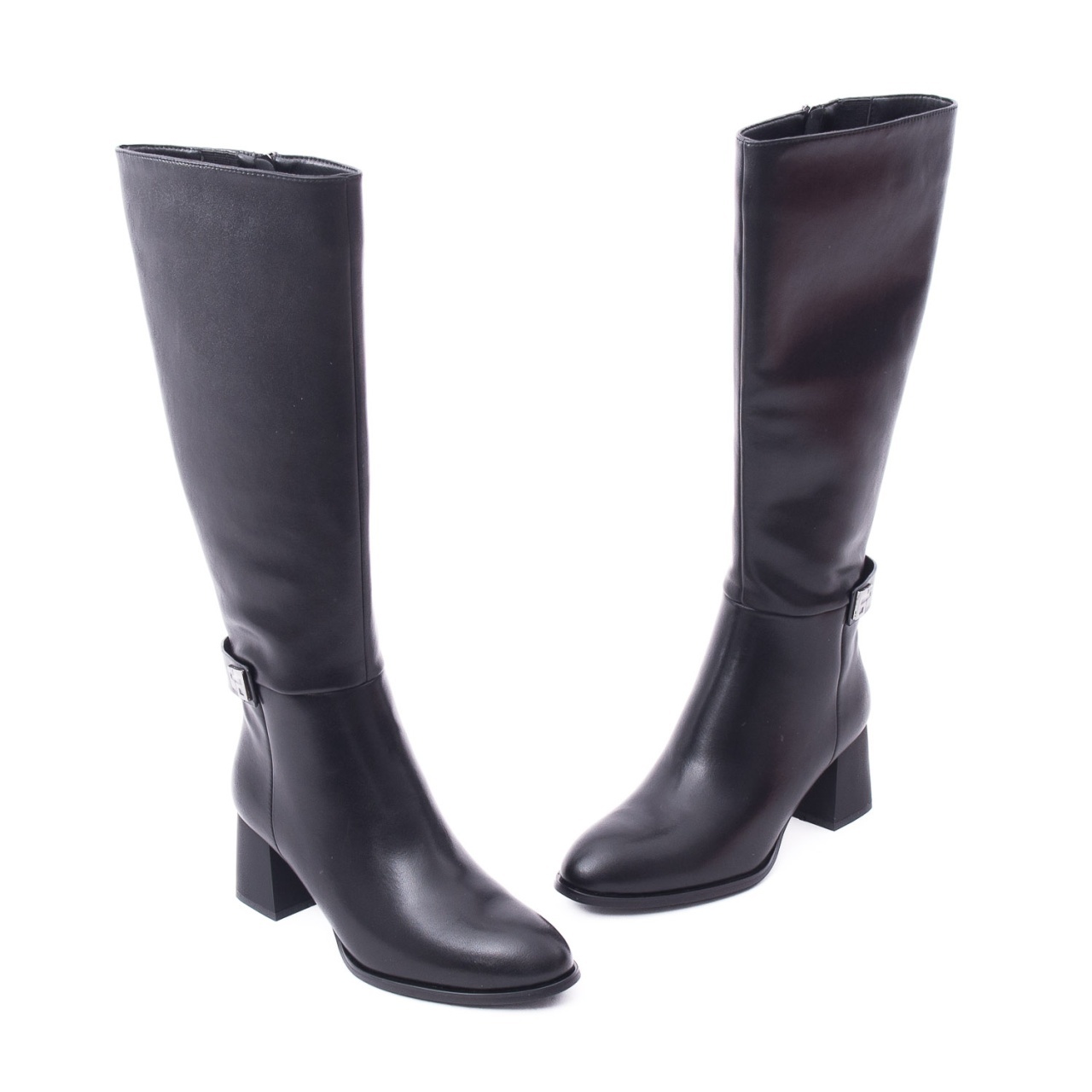 Cizme dama din piele naturala Epica 1W170025B 01-N negru