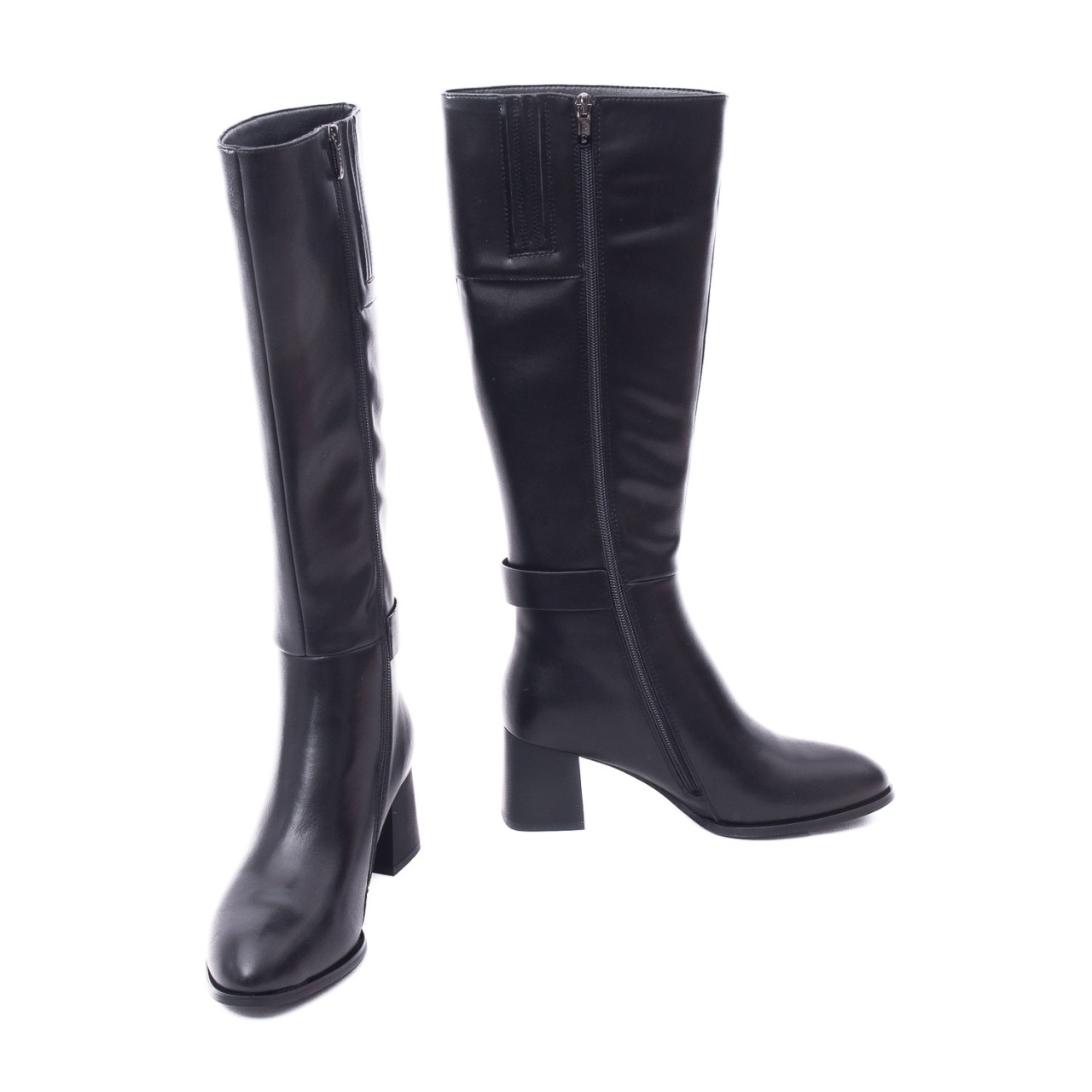 Cizme dama din piele naturala Epica 1W170025B 01-N negru