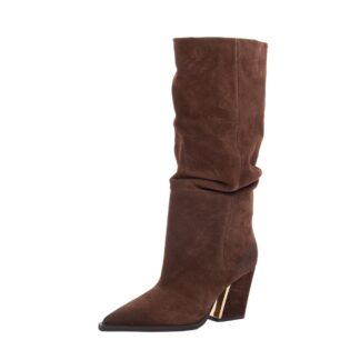 Cizme dama din piele naturala intoarsa Alma En Pena I260755 CROSTA BRUSH CAMEL camel