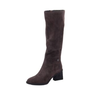 Cizme dama din piele naturala intoarsa Feeling D302-3237 maro coffee