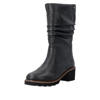 Cizme dama din piele naturala Rieker Remonte D0A75-01 negru