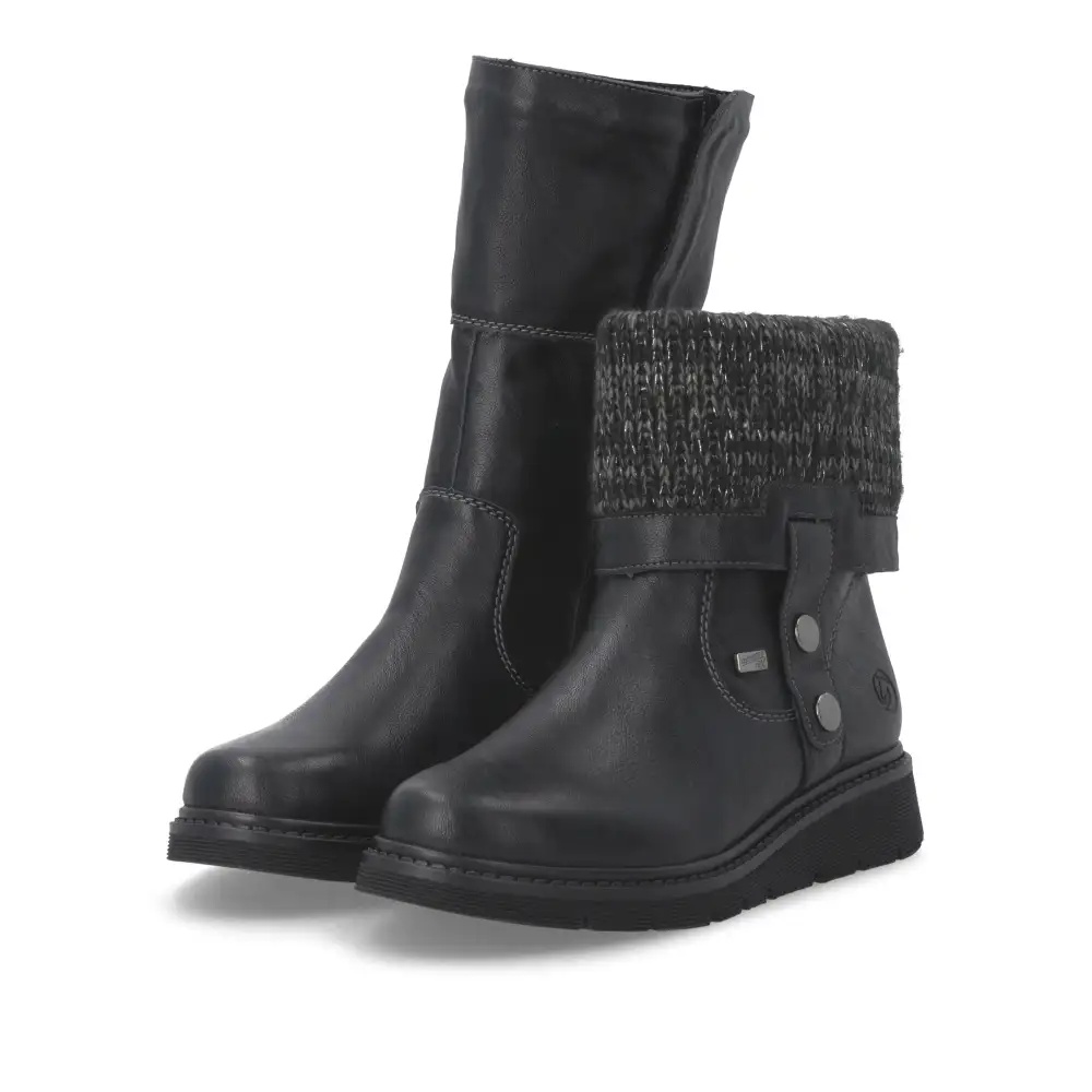 Cizme scurte dama Remonte D3976-03 negru