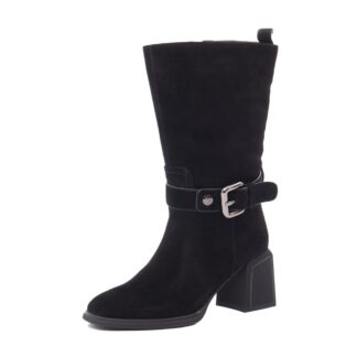 Cizme dama Epica D890 negru piele intoarsa
