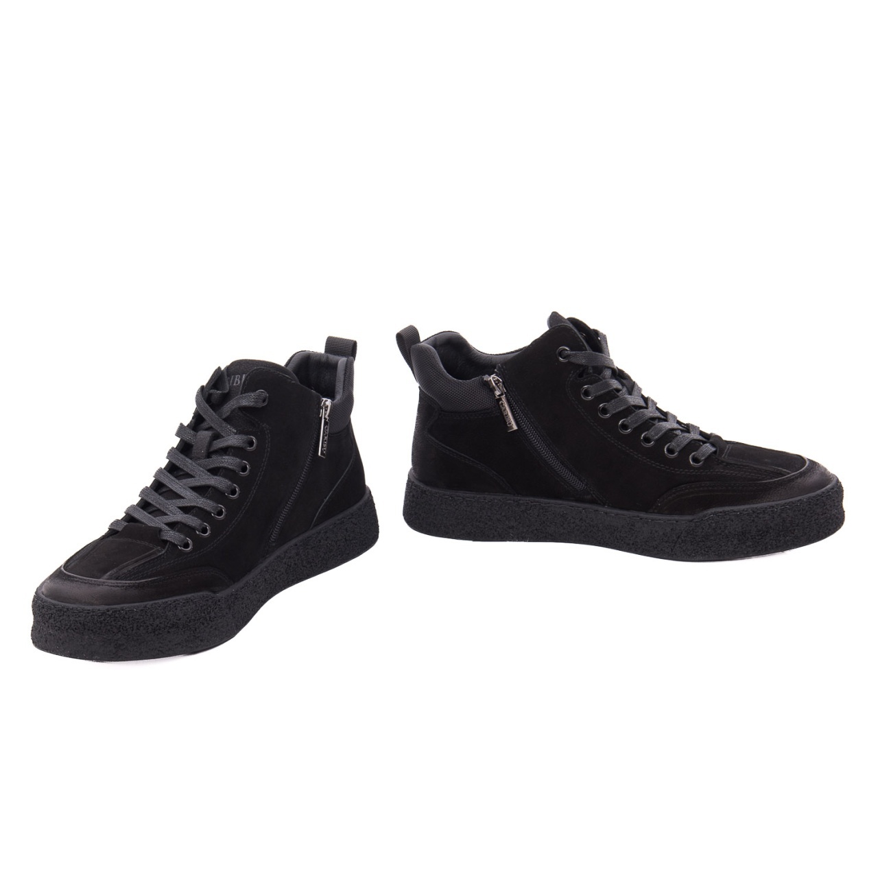 Ghete barbati din piele naturala intoarsa Caribu 1J290005A 01-I negru