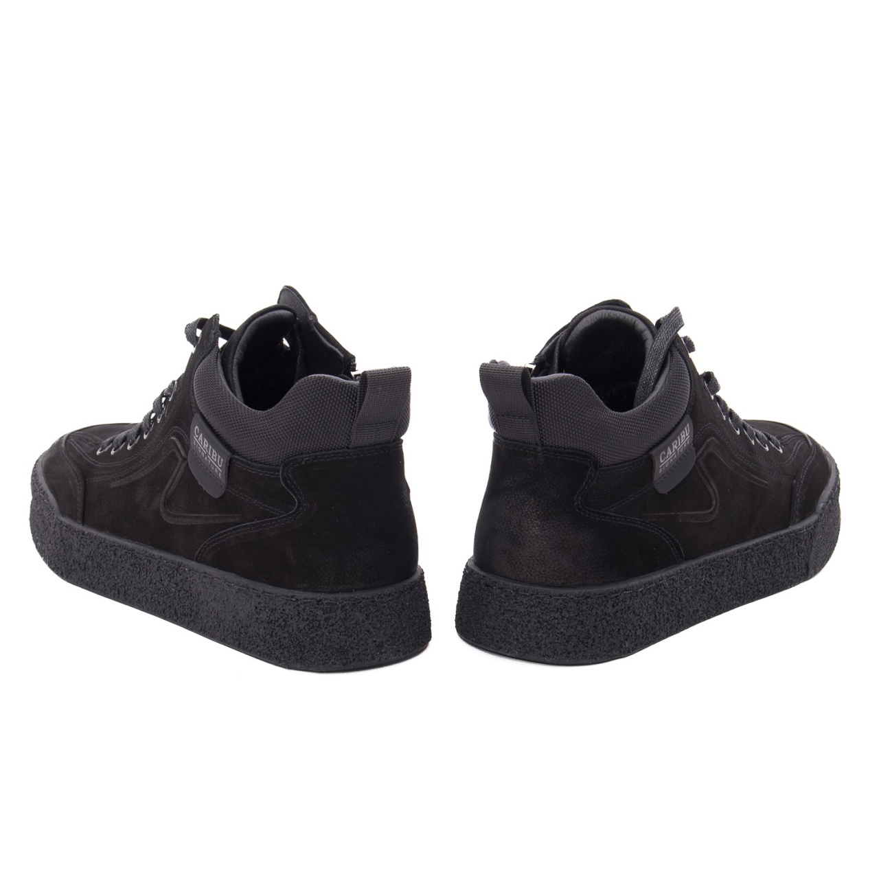 Ghete barbati din piele naturala intoarsa Caribu 1J290005A 01-I negru