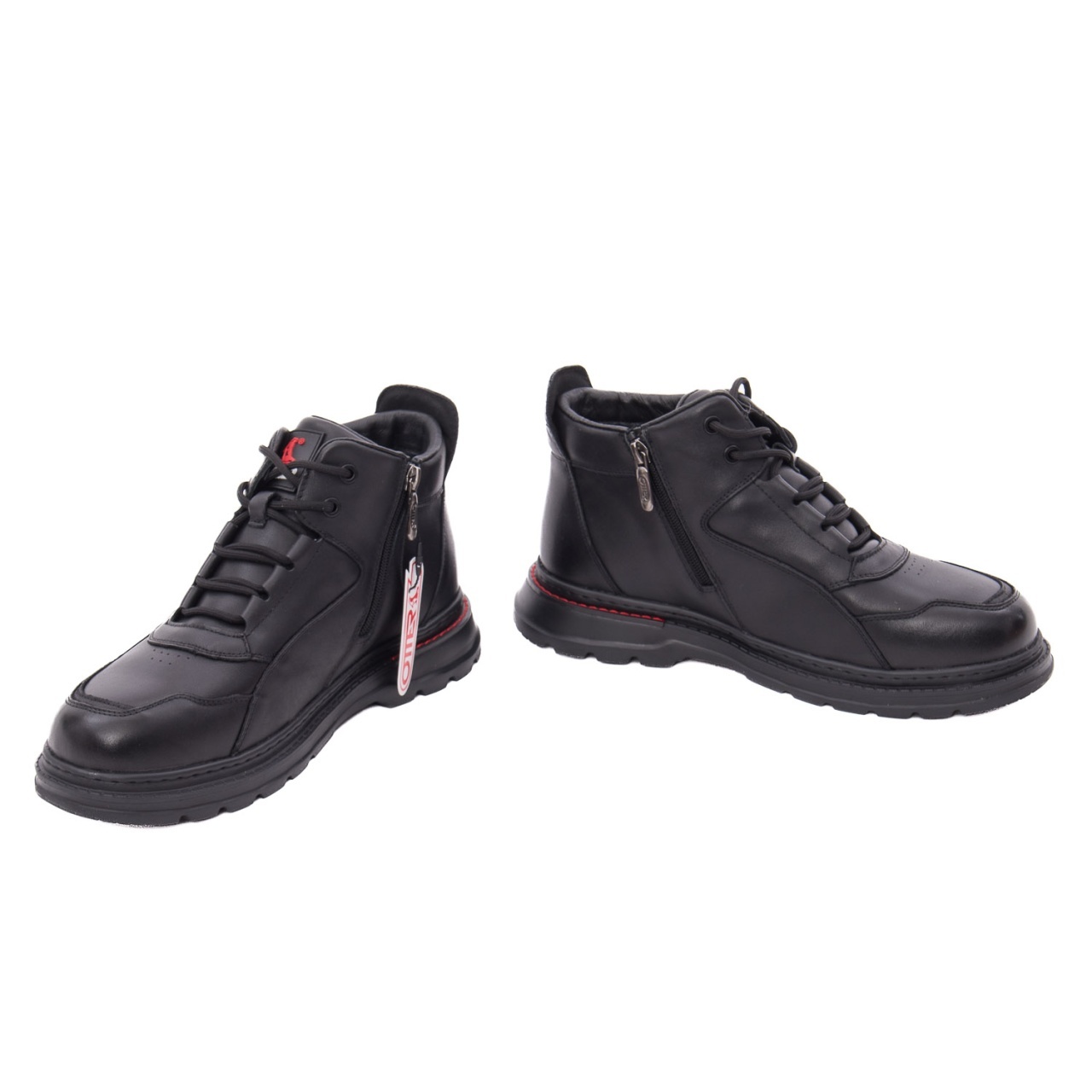 Ghete barbati din piele naturala Otter 1E690014A 01-N negru