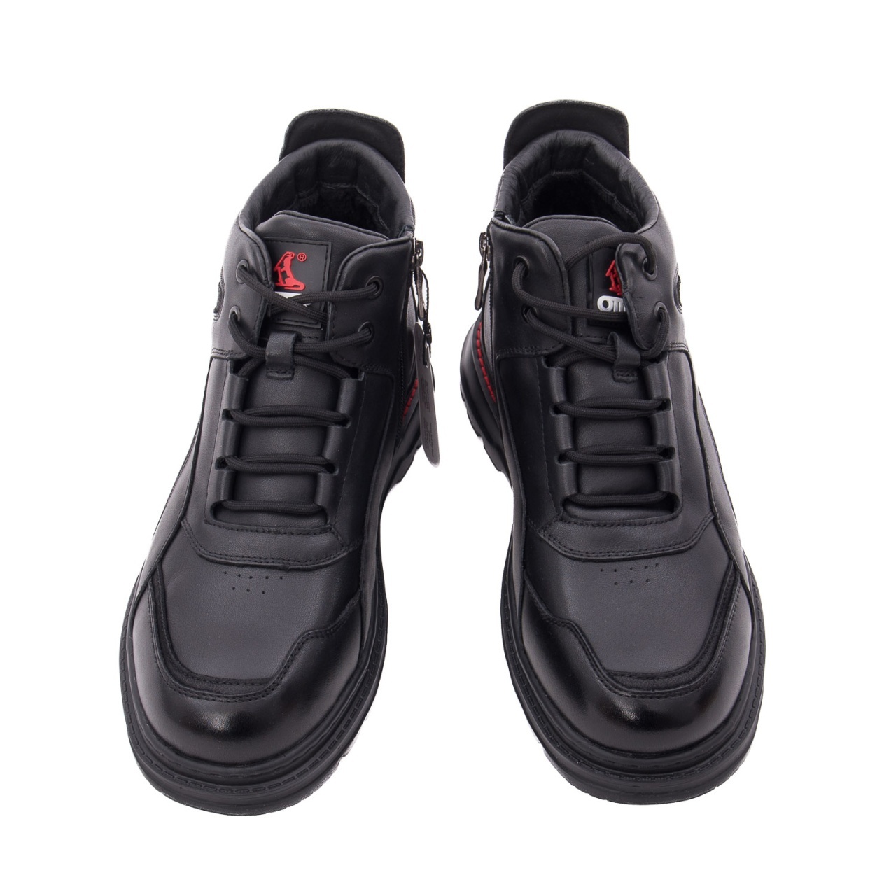 Ghete barbati din piele naturala Otter 1E690014A 01-N negru