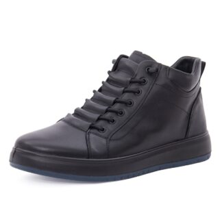 Ghete barbati din piele naturala Otter 1Z590008A 01-N negru