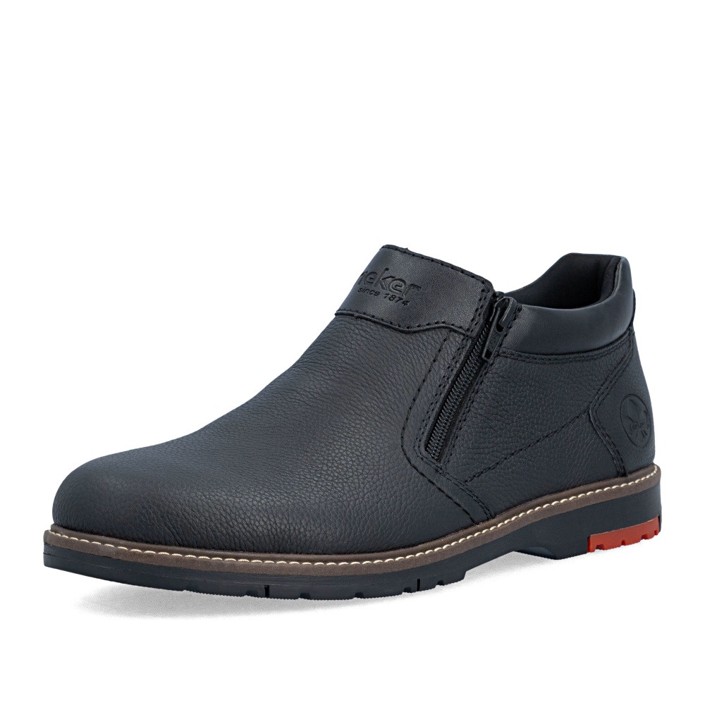 Ghete barbati din piele naturala Rieker 10568-00 negru