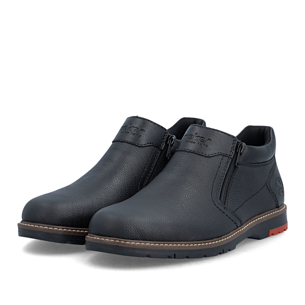 Ghete barbati din piele naturala Rieker 10568-00 negru