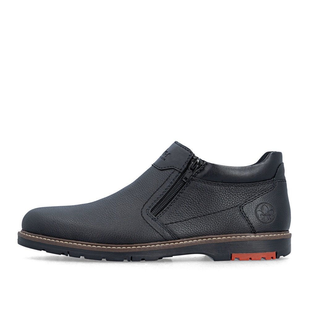 Ghete barbati din piele naturala Rieker 10568-00 negru