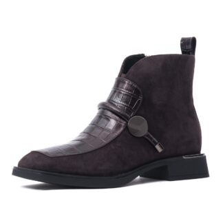 Ghete dama din piele intoarsa Karisma 3V1281-C2106-G5 C4-I maro inchis