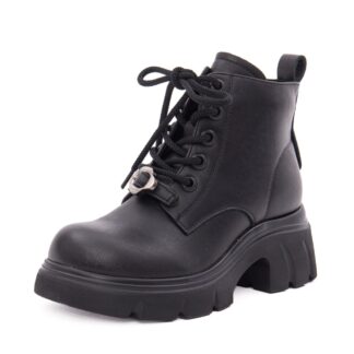 Ghete dama din piele naturala PASS Collection 1M490012A 01-N negru