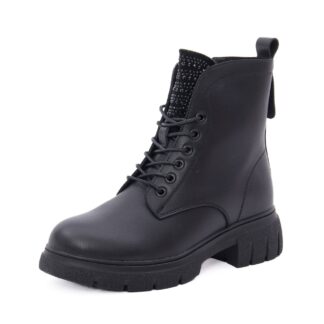 Ghete dama din piele naturala PASS Collection 1WB90003A 01-N negru