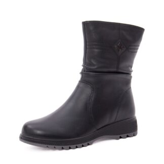 Ghete dama din piele naturala PASS Collection 1X490026 01-N negru