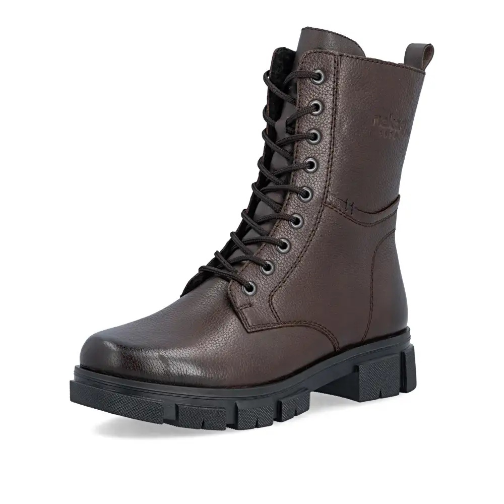 Ghete dama Rieker Y7116-25 maro
