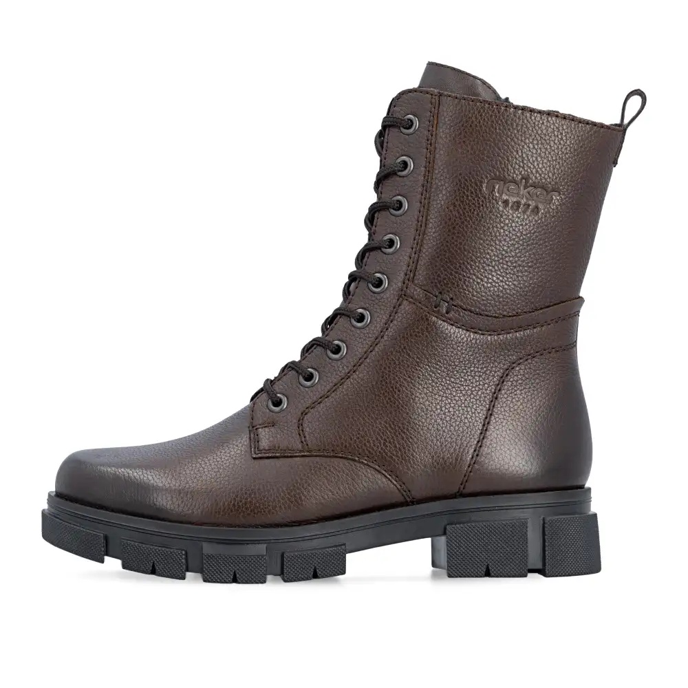 Ghete dama Rieker Y7116-25 maro