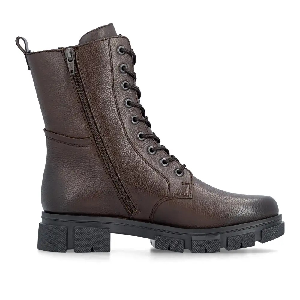 Ghete dama Rieker Y7116-25 maro