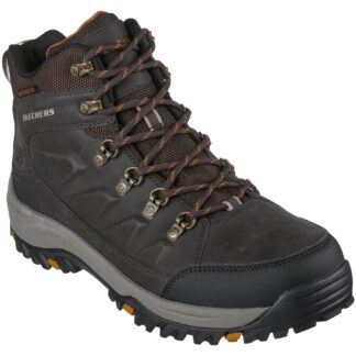 Ghete barbati Skechers maro piele ecologica