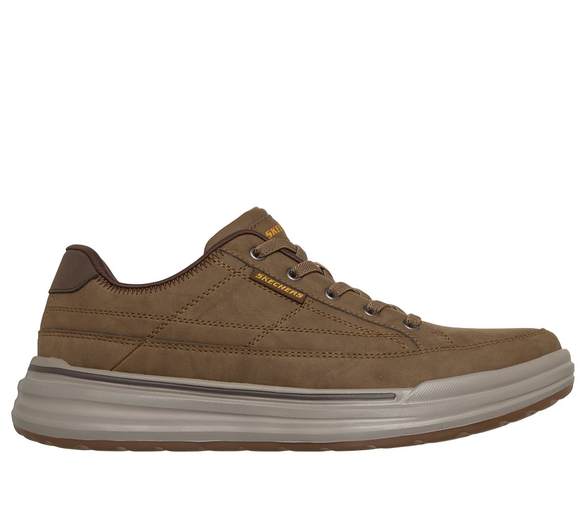 Pantofi casual bărbați Skechers Sterling Cedrick 211394 LTBR maro deschis