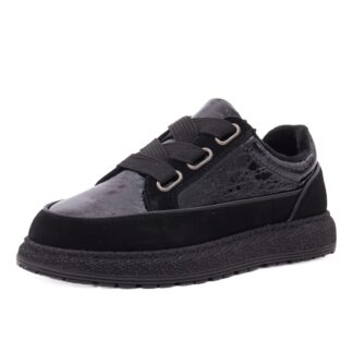 Pantofi dama casual din piele naturala lacuita KARISMA 1WC90010A 01-L negru