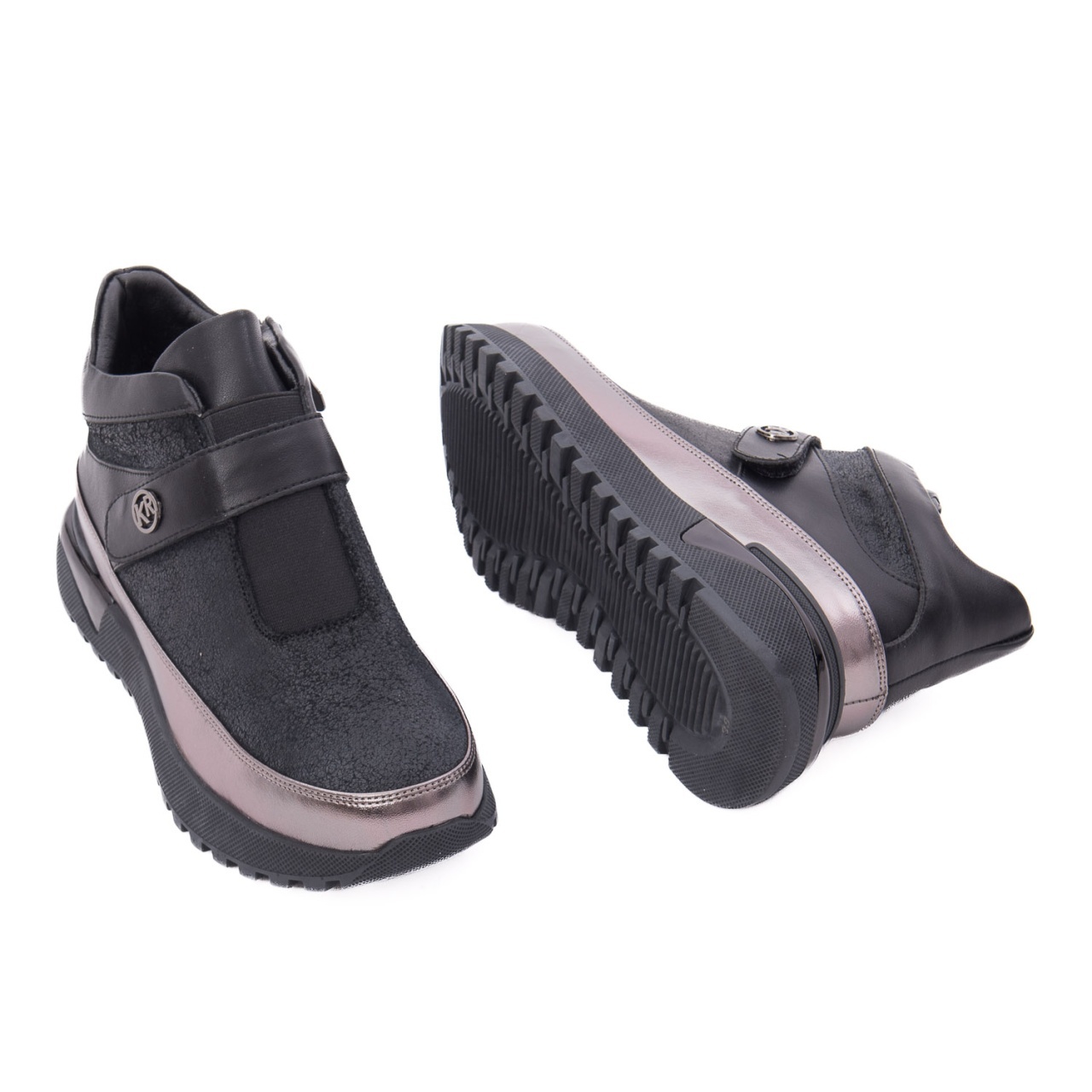 Pantofi dama sport din piele naturala KARISMA 1J890006B 01-N negru