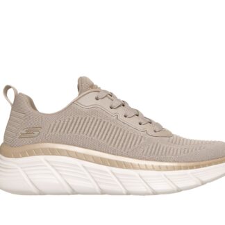 Pantofi sport damă Skechers BOBS B Flex Hi Flying Hi 117385 TPGD taupe / auriu