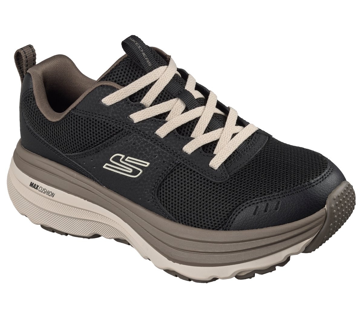 Pantofi sport damă Skechers Max Cushioning Zirrus Cobble Stone 180418 BKNT negru / natur