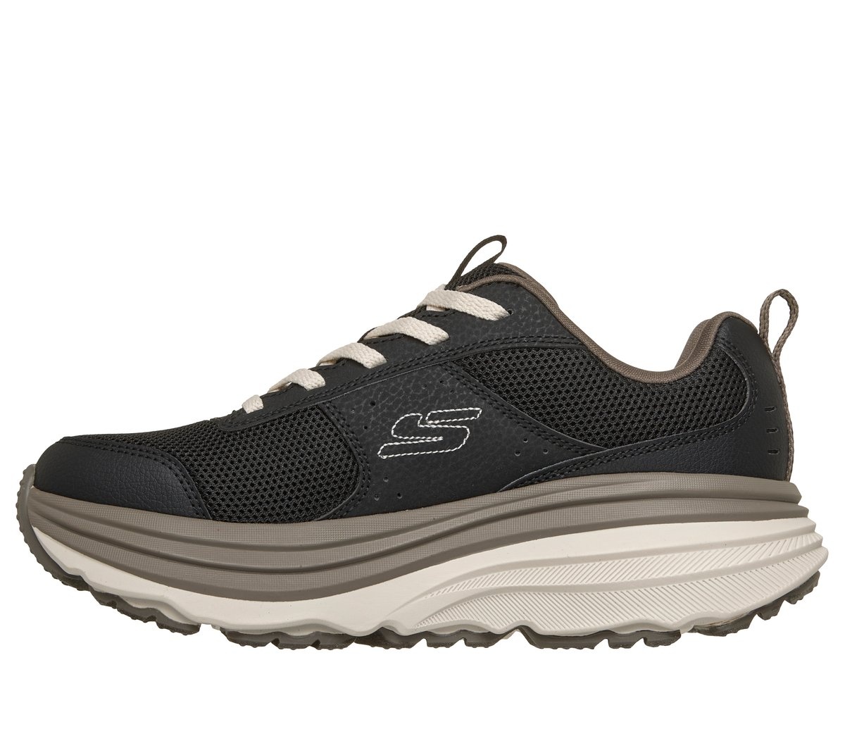 Pantofi sport damă Skechers Max Cushioning Zirrus Cobble Stone 180418 BKNT negru / natur