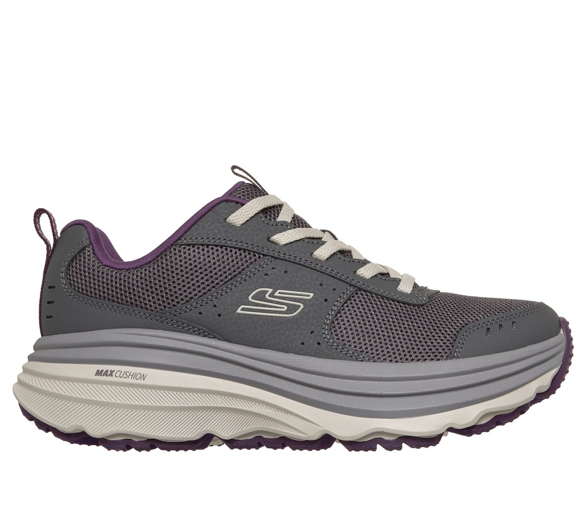 Pantofi sport damă Skechers Max Cushioning Zirrus Cobble Stone 180418 GYPR gri / mov