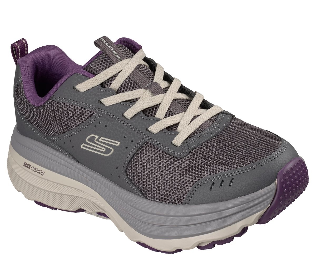 Pantofi sport damă Skechers Max Cushioning Zirrus Cobble Stone 180418 GYPR gri / mov