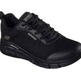 Pantofi sport impermeabili damă Skechers BOBS B Flex Flex Proof 117351-BBK negri cu Memory Foam