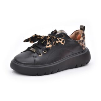 Adidasi dama casual Impronte IL62500A negru piele naturala si material sintetic