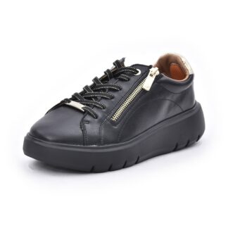 Adidasi dama casual Impronte IL62501A negru piele naturala si material sintetic